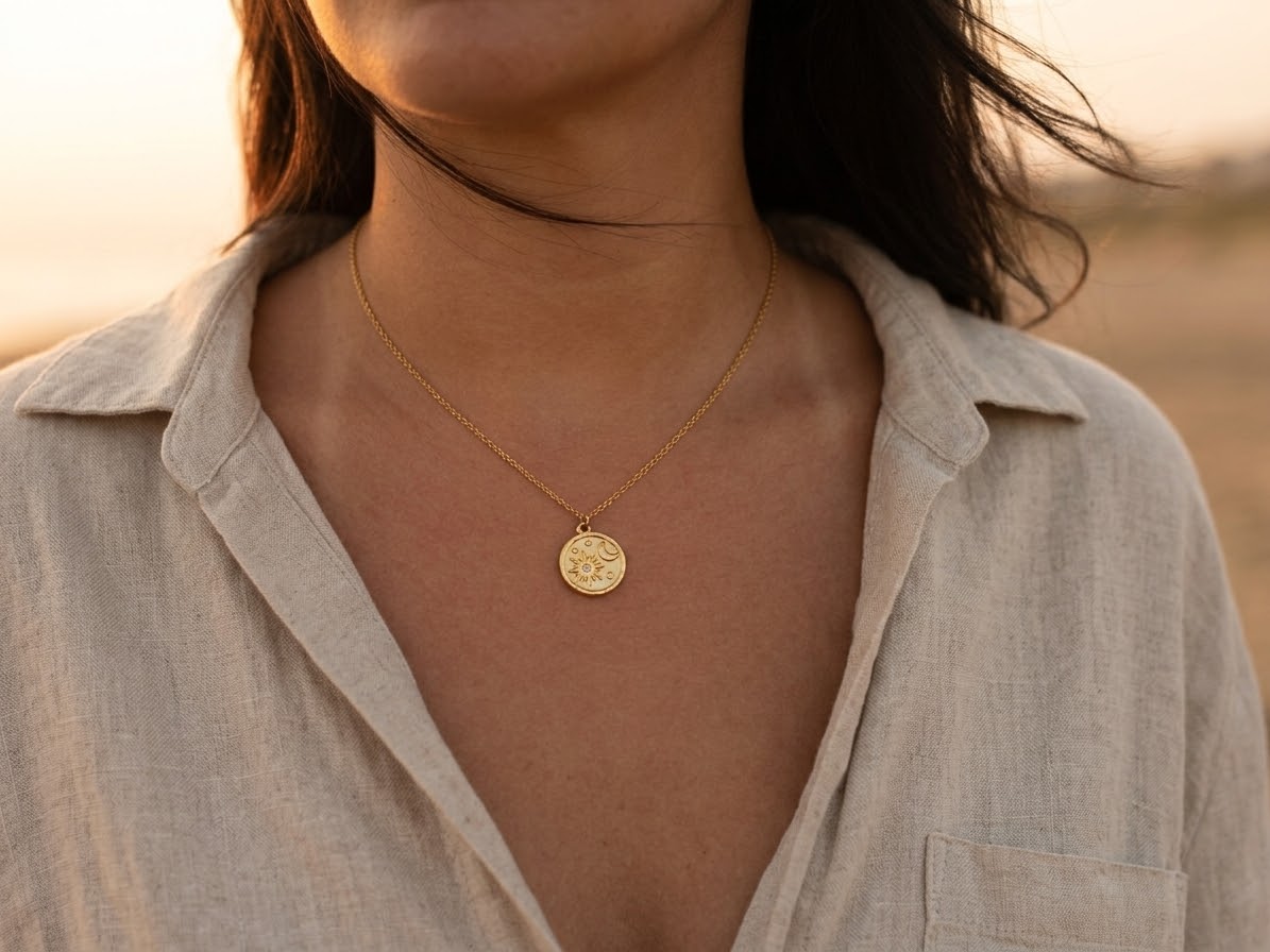 Midnatssol Coin Necklace
