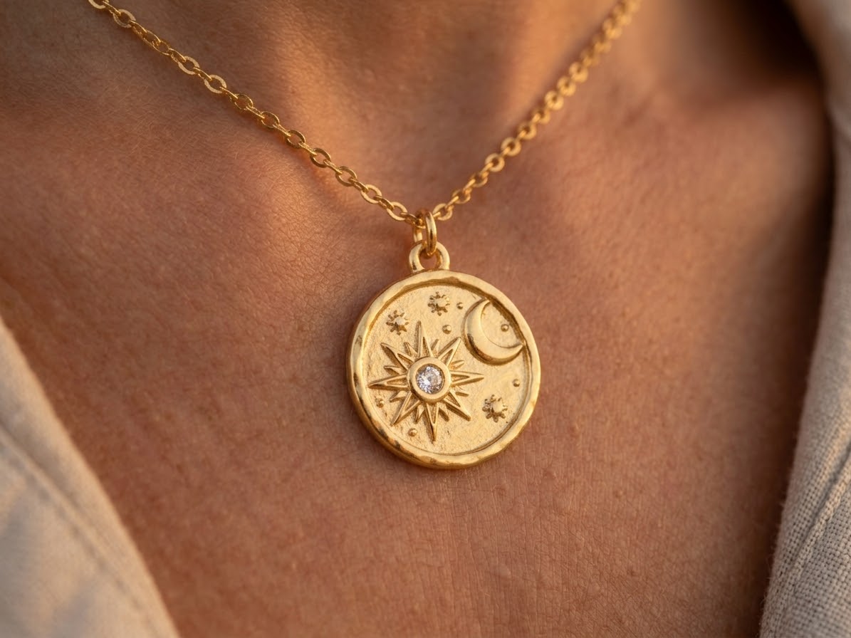 Midnatssol Coin Necklace
